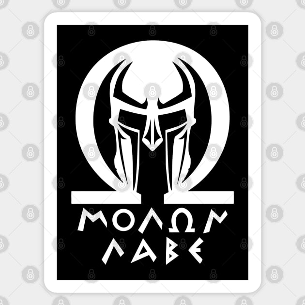 Mod.8 Molon Labe Greek Spartan Sticker by parashop